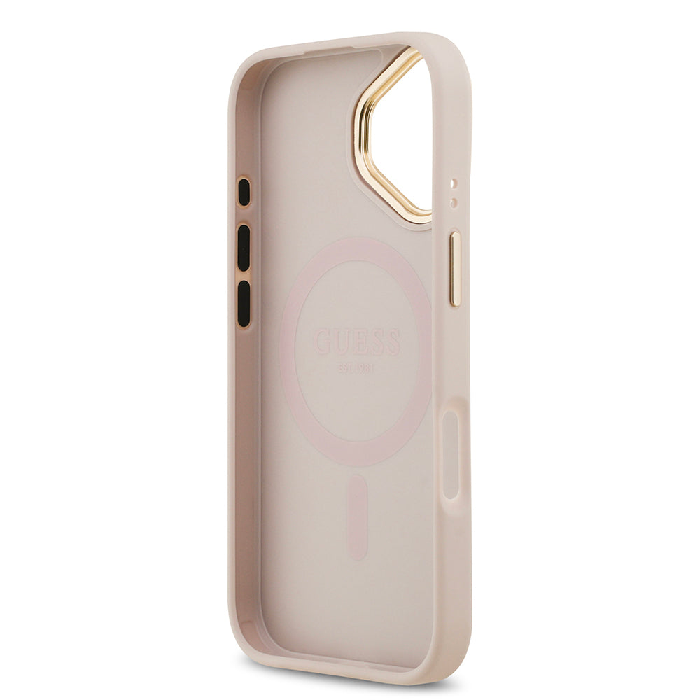 Guess iPhone 17 Orjinal Lisanslı M-safe Şarj Özellikli Sıcak Baskılı Yazı Logolu PU Deri Peony Kılıf Guess iPhone 17 Orjinal Lisanslı M-safe Şarj Özellikli Sıcak Baskılı Yazı Logolu PU Deri Peony Kılıf